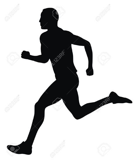 Male Runner Silhouette at GetDrawings | Free download