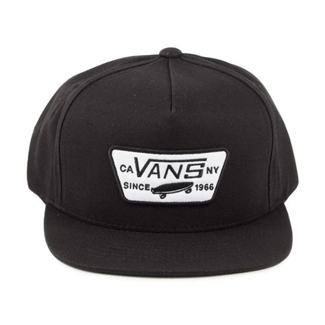 Vans Hats Full Patch Snapback Cap - Black | Vans hats, Hats, Vans