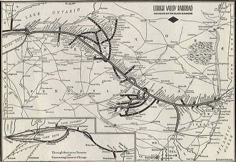 Lehigh Valley Railroad System Maps