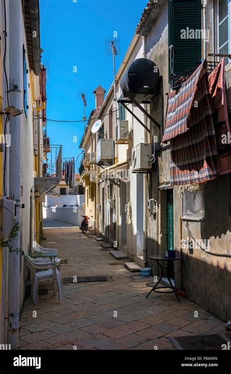 Back Street in Lakka Village, Paxos Stock Photo - Alamy