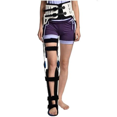 Buy JXING Hinged Rom Hip Knee Support Brace, Hip Knee Ankle Foot Orthosis Leg Fracture, Hip Knee ...