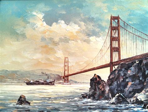 Golden Gate Bridge oil painting, 1980's | Golden gate, Golden gate bridge, Painting