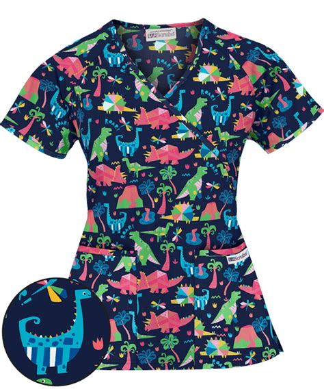 WT668DMN | Cute scrubs, Pediatric scrubs, Scrub tops