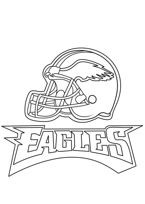 Basic Philadelphia Eagles coloring page - Download, Print or Color ...