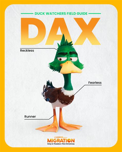 Dax | Migration | Character poster - Movies Photo (45288995) - Fanpop