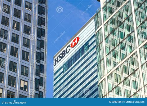 London, Uk - 6th April 2017: HSBC Bank HQ in the City of London. HSBC ...