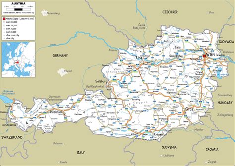 Austria Map / Map Of Austria Showing The Study Areas Main Rivers And ...