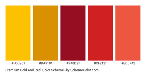 Premium Gold And Red Color Scheme » Gold » SchemeColor.com