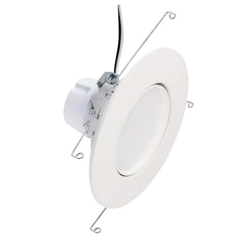 Westinghouse 80-Watt Equivalent 6-in. Warm White Light Sloped Recessed LED Downlight Dimmable ...