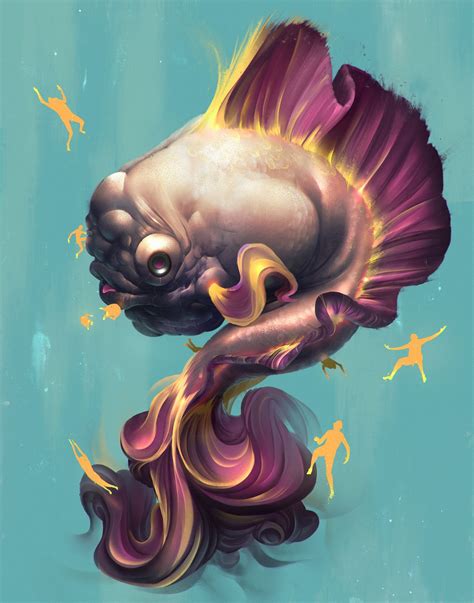 Ancient Fish, Gary Villarreal on ArtStation at https://www.artstation.com/artwork/2GkRJ ...