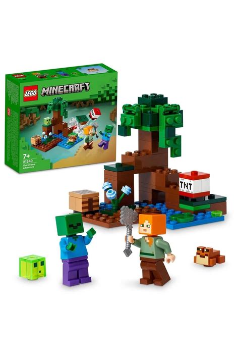 LEGO ® Minecraft® Bataklık Macerası 21240 - 7 Yaş ve Üzeri Çocuklar için Oyuncak Yapım Seti(65 ...