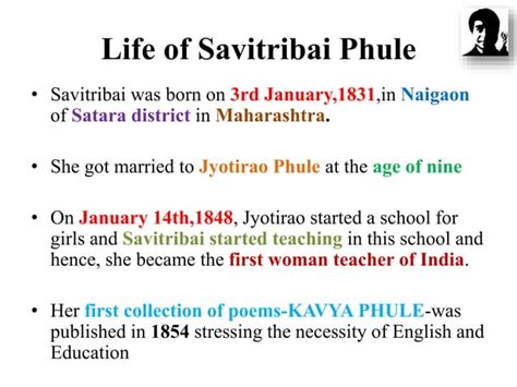 Contribution of Savitribai phule in Education