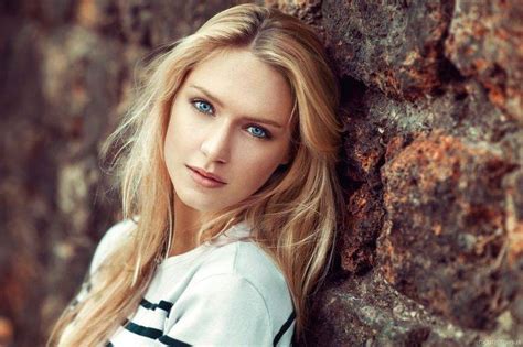 women, Model, Looking At Viewer, Long Hair, Face, Blonde, Blue Eyes ...