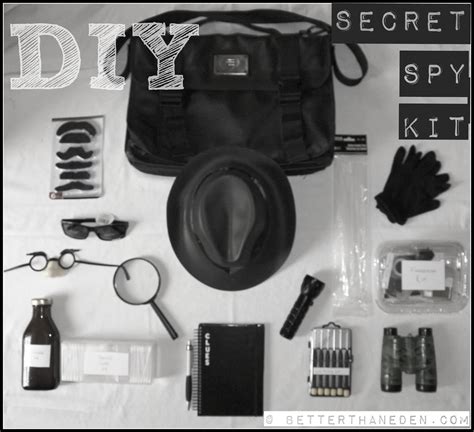 Better Than Eden: A DIY Secret Spy Kit | Spy kit, Spy gear for kids, Spy