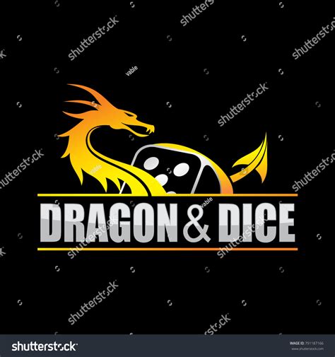 Dragon Dice Logo Design: vetor stock (livre de direitos) 791187166 | Shutterstock