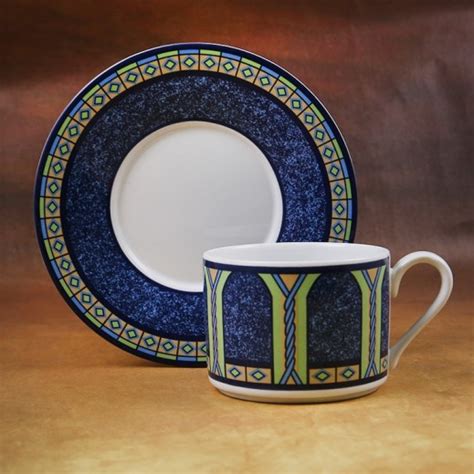 Buy Tognana Porcelain Tea Cups & Saucers Set Blue -12 Pieces | توصيل ...