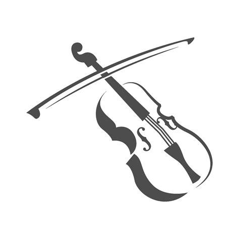 Violin logo icon design 25673168 Vector Art at Vecteezy