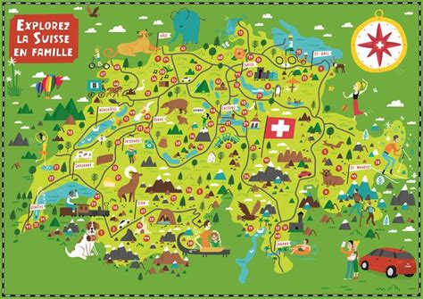 Illustrated Map of Switzerland | Map of switzerland, Illustrated map, Travel infographic