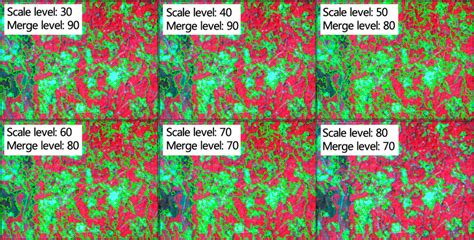 The multi-scale image segmentation results | Download Scientific Diagram