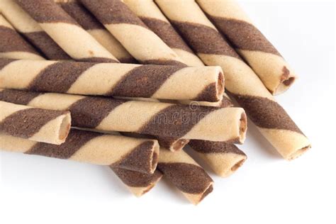 Delicious Chocolate Wafer Roll Stick Stock Image - Image of wafer, delicious: 113221101