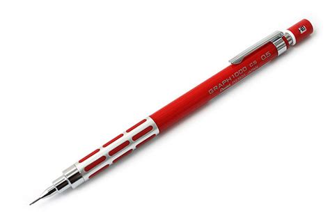 Pentel Graph 1000 0.5mm Mechanical Pencil Limited Edition RED BARREL ...