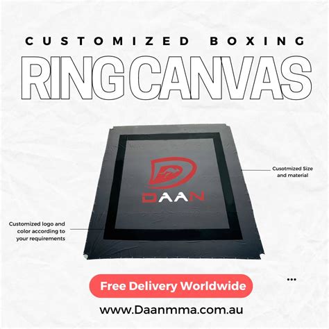 Customised Boxing Ring Canvas with Logo Printing - DAAN MMA Australia