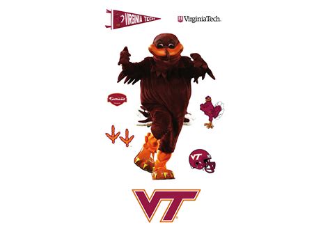 Virginia Tech Mascot - HokieBird Wall Decal | Shop Fathead® for Virginia Tech Hokies Decor