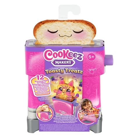 Cookeez Makery Toy Pops Pretend Treats Playset, Toasty Treatz Toaster ...