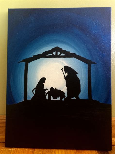 Easy Nativity Scene Painting