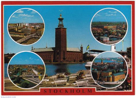 Stockholm-City Hall tower, Stockholm - Sweden - Postcard - 408