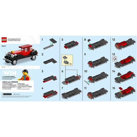 LEGO Vintage Car Set 30644 Instructions | Brick Owl - LEGO Marketplace