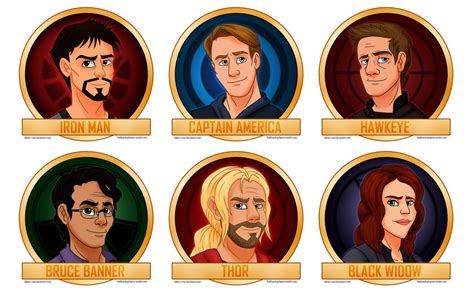 Avengers: The Original Six by Aileen-Rose on DeviantArt