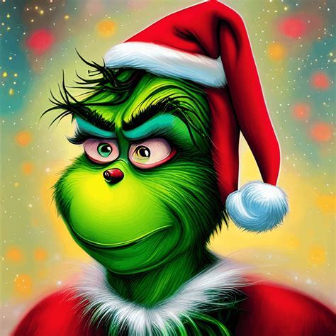 Merry Christmas Grinch Cartoon Graphic · Creative Fabrica