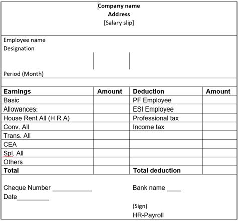 Understanding the Salary Slip - Pay Slip | Format, Download, Components ...