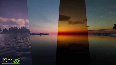 Minecraft Shaders Sunset