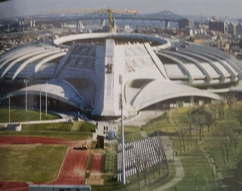 Pin by Kevin Lafontaine-Durand on Construction Stade Olympique de Montréal | Road, Structures ...