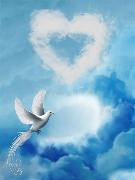 Heart. In the sky with clouds and dove , #affiliate, #sky, #Heart, # ...