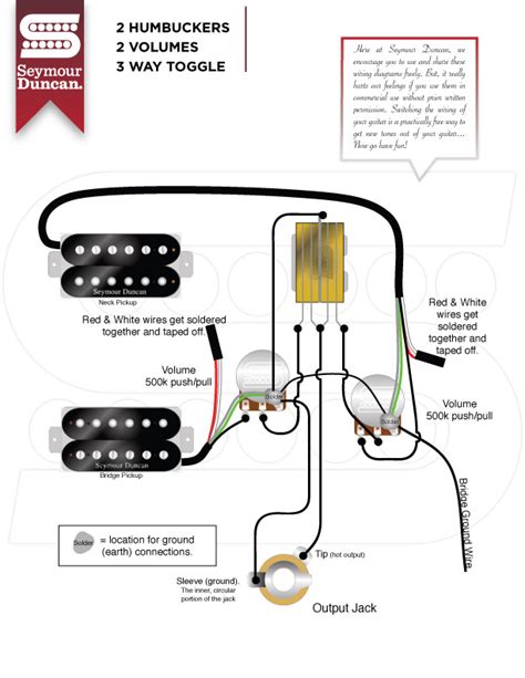 Wiring 2 humbuckers, 2 volume, no tone | Guitar pickups, Luthier guitar, Bass guitar pickups