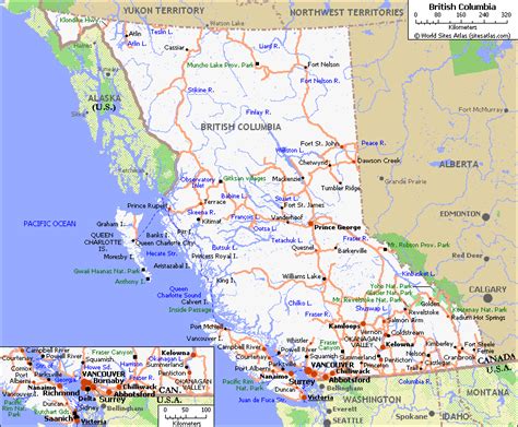 Pics Photos - Map Of British Columbia Canada With Cities