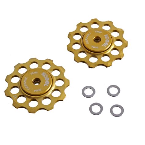 Kogel Bearings Hybrid Ceramic Derailleur Pulleys, Road, 10/11sp - Gold - Modern Bike