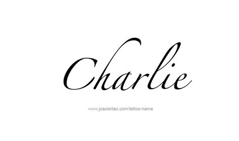 Charlie Name Tattoo Designs