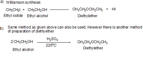 how will you synthesis diethyl ether from ethyl alcohol - Chemistry ...