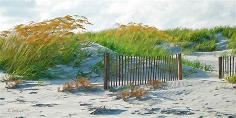 Fences In The Sand Digital Art by Litchfield Artworks - Fine Art America