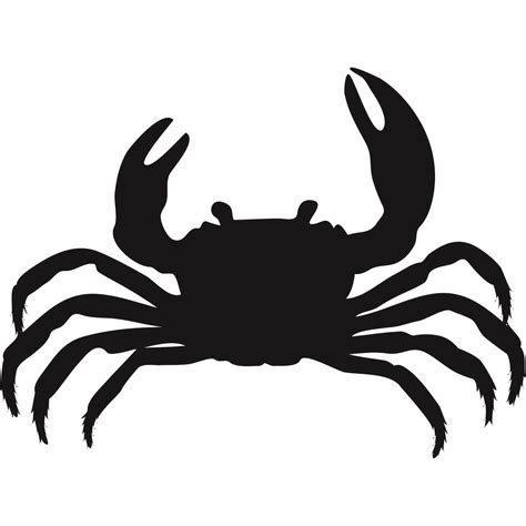 Crab Silhouette | Clipart Panda - Free Clipart Images | Vinyl decal stickers, Crab, Silhouette