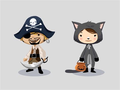 Halloween costume animations by Michael B. Myers Jr. on Dribbble