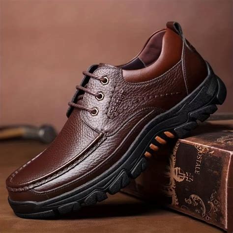 Mens Dress Shoes Durable Non Slip Oxford Shoes Formal Shoes For Wedding ...