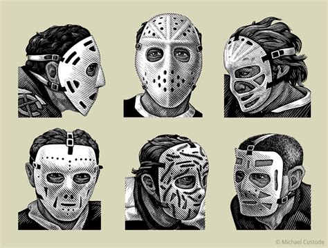 Goalie masks | Michael Custode Illustration and Design