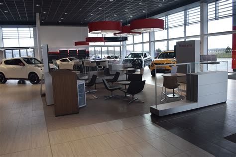 The cars have now been put in the brand new Nissan showroom. We open ...