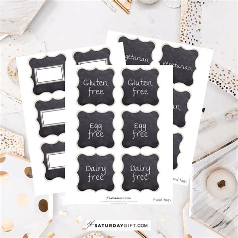 Downloadable Free Printable Food Labels For Buffet Table