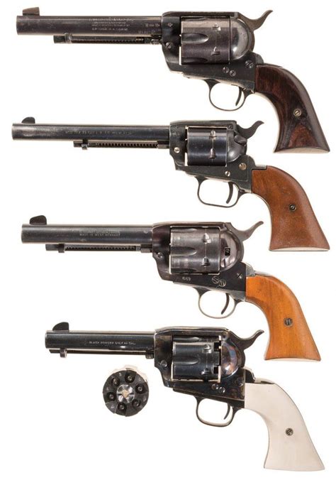 Four Single Action Revolvers -A) Hawes Western Marshal Revolver